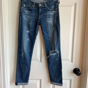 AG Adriano Goldschmied Distressed Skinny Jean